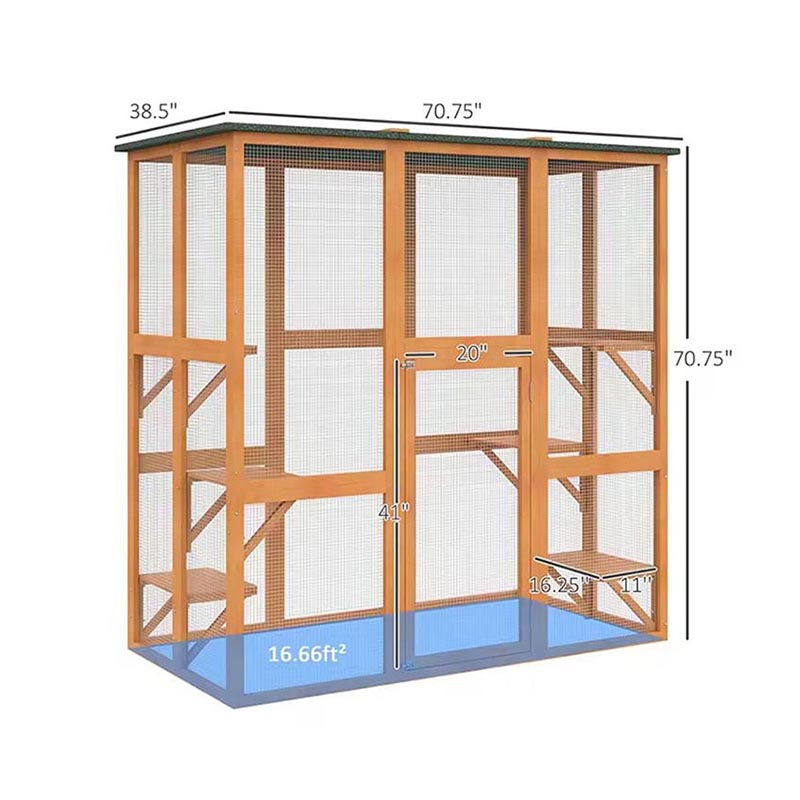 户外木质猫屋 防水猫笼别墅 户外木质猫屋 防水猫笼别墅