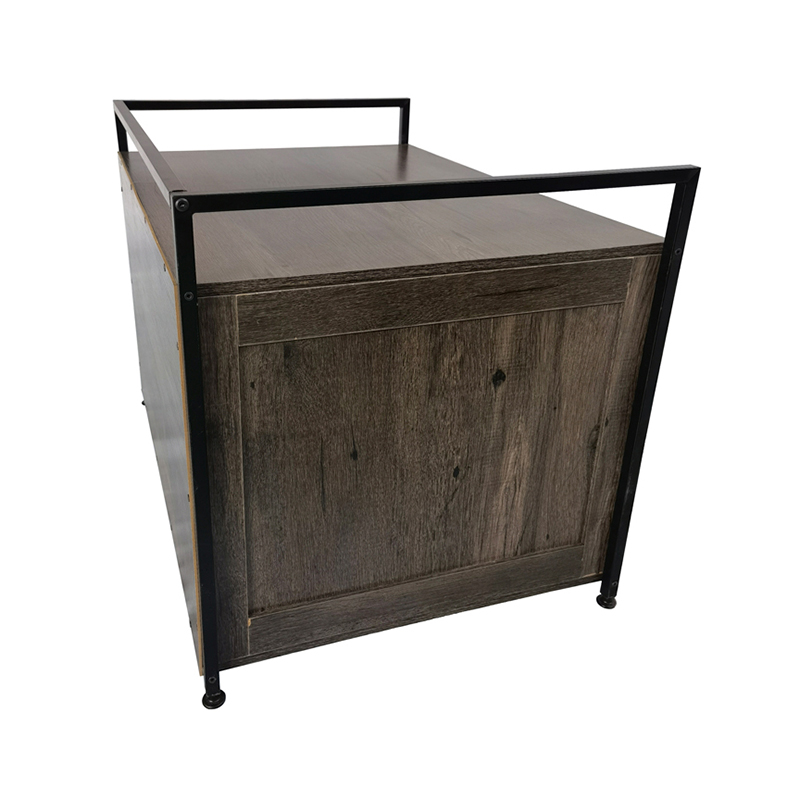 带隔板的室内猫砂柜 家具式猫笼边桌 带隔板的室内猫砂柜 家具式猫笼边桌