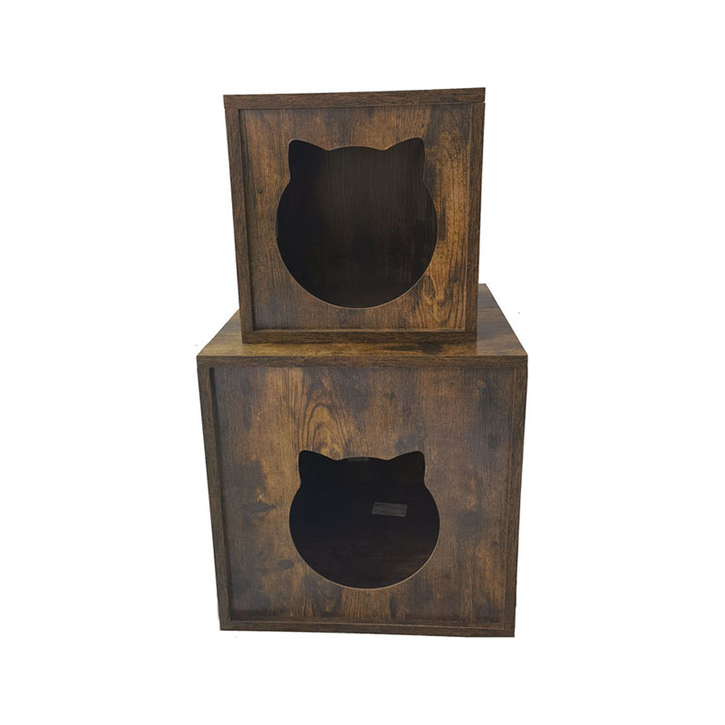 刨花木室内家具 猫笼尾桌 猫砂柜